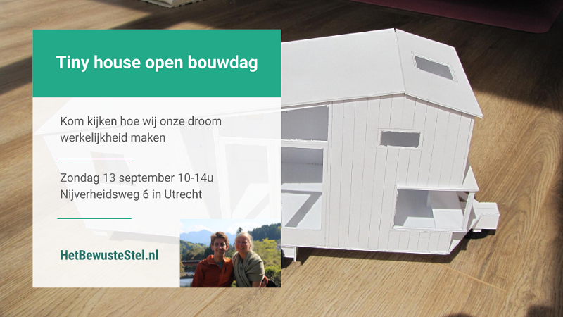 open bouwdag tiny house